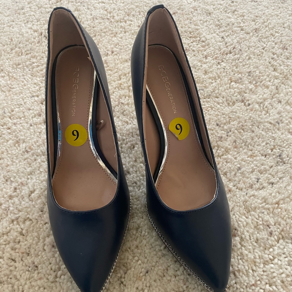 BCBGeneration Blue Stiletto Heels Classic Design